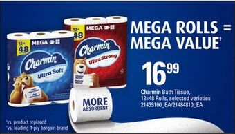 Loblaws Charmin bath tissue, 12=48 rolls offer