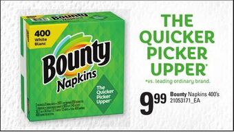 Loblaws Bounty napkins 400's offer