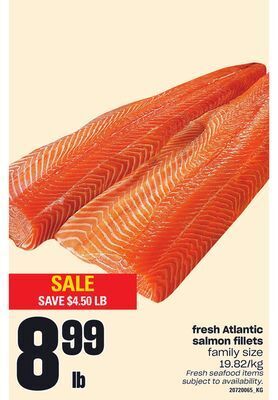 Loblaws Fresh atlantic salmon fillets offer
