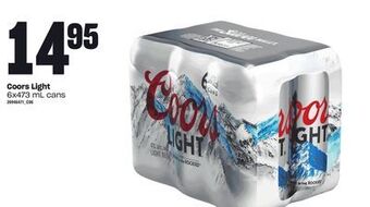 Loblaws Coors light, 6x473 ml cans offer
