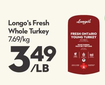 Longo's Longo's fresh whole turkey offer