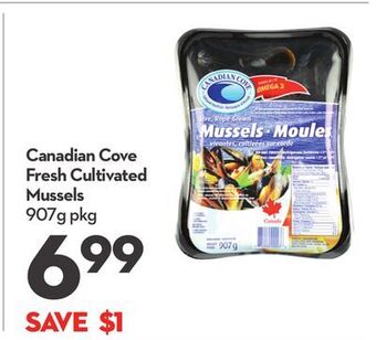 Longo's Canadian cove fresh cultivated mussels offer