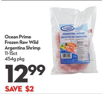 Longo's Ocean prime frozen raw wild argentina shrimp offer