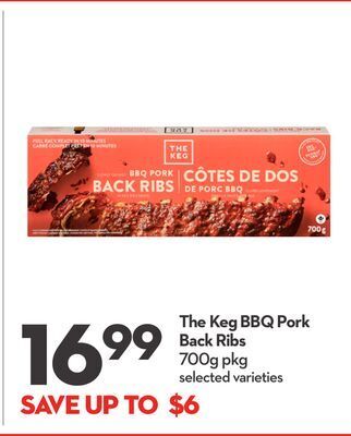 Longo's The keg bbq pork back ribs offer