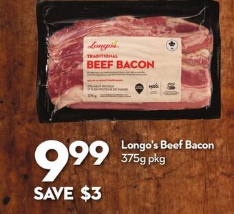 Longo's Longo's beef bacon offer
