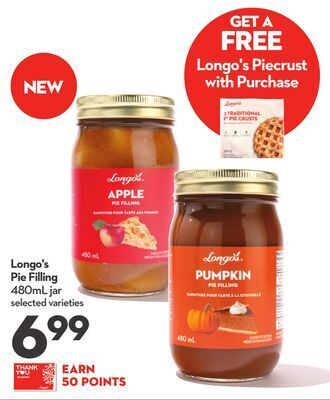 Longo's Longo's pie filling offer