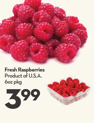 Longo's Fresh raspberries offer