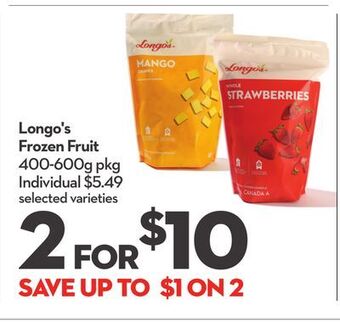 Longo's Longo's frozen fruit offer