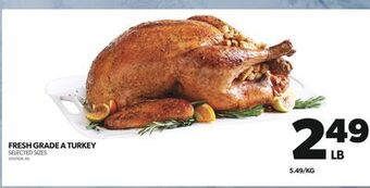 Real Canadian Superstore Fresh grade a turkey offer