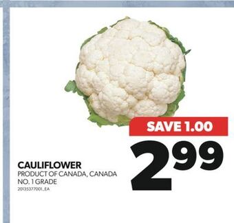 Real Canadian Superstore Cauliflower offer