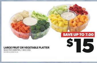 Real Canadian Superstore Large fruit or vegetable platter, 1.58-2.2 kg offer