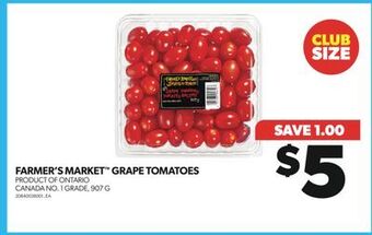 Real Canadian Superstore Farmer's market grape tomatoes, 907 g offer