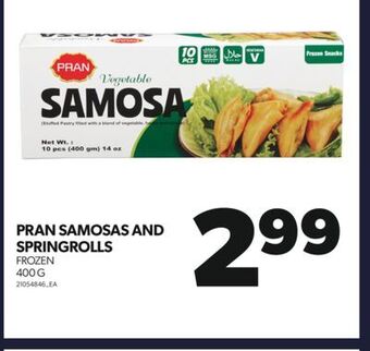 Real Canadian Superstore Pran samosas and springrolls, 400 g offer