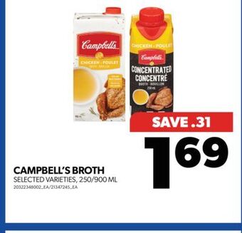 Real Canadian Superstore Campbell's broth, 250/900 ml offer