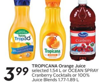 Sobeys Tropicana orange juice offer