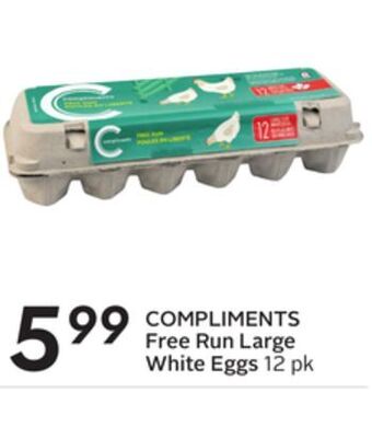 Sobeys Free run large white eggs offer