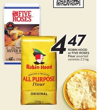 Sobeys Robin hood or five roses flour offer