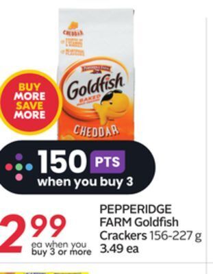 Sobeys Goldfish crackers offer
