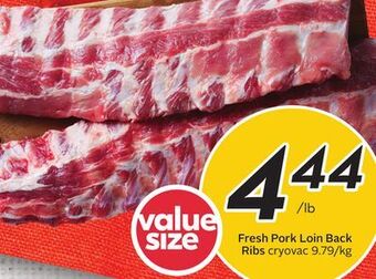 Sobeys Fresh pork loin back ribs offer