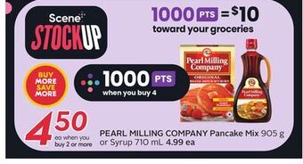 Sobeys Pearl milling company pancake mix offer