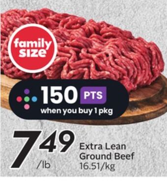 Sobeys Extra lean ground beef offer