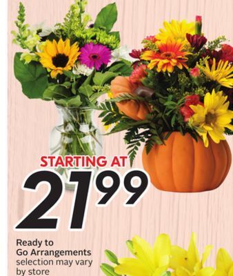 Sobeys Ready to go arrangements offer