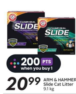 Sobeys Slide cat litter offer