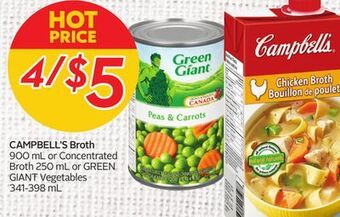 Sobeys Campbell's broth offer