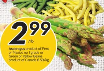 Sobeys Asparagus offer