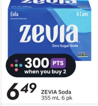Sobeys Zevia soda offer