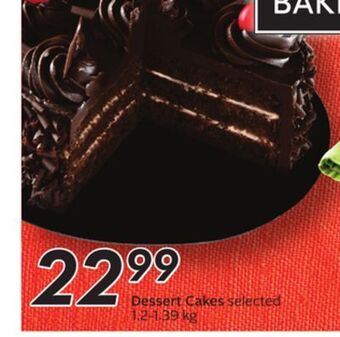 Sobeys Dessert cakes offer