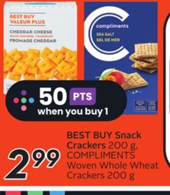 Sobeys Best buy snack crackers offer