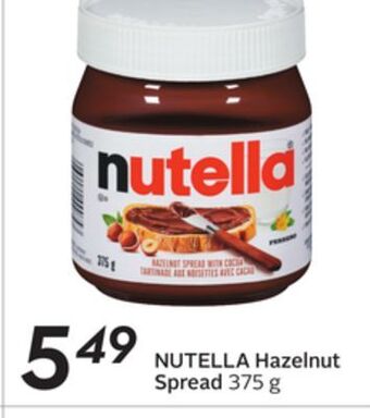 Sobeys Hazelnut spread offer