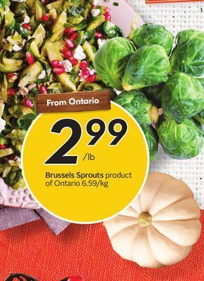 Sobeys Brussels sprouts offer