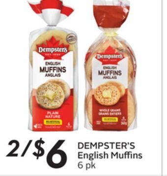 Sobeys English muffins offer