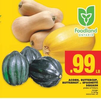 No Frills Acorn, buttercup, butternut or spaghetti squash offer