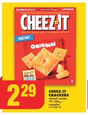 No Frills Cheez-it crackers, 191/200 g offer