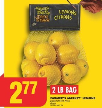 No Frills Farmer's market lemons, 2 lb bag offer