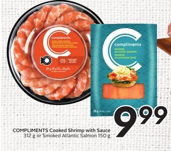 Sobeys Cooked shrimp with sauce offer