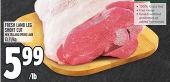 Metro Fresh lamb leg short cut offer