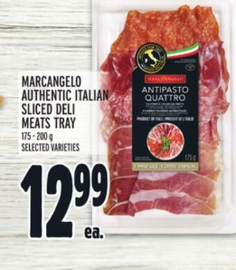 Metro Marcangelo authentic italian sliced deli meats tray offer