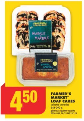No Frills Farmer's market loaf cakes, 344-390 g offer