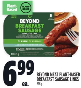 Metro Beyond meat plant-based breakfast sausage links offer