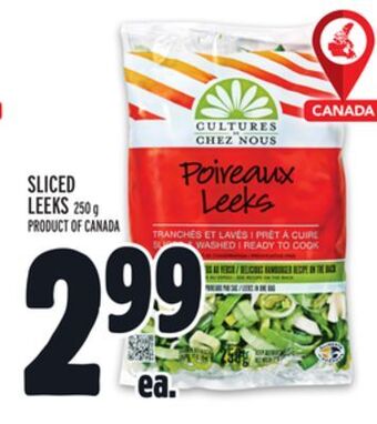 Metro Sliced leeks offer