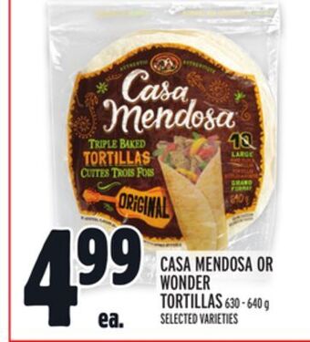 Metro Casa mendosa or wonder tortillas offer