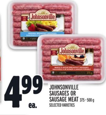 Metro Johnsonville sausages or sausage meat offer
