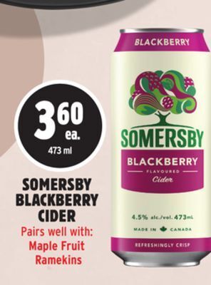 Metro Somersby blackberry cider offer