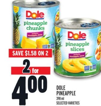 Metro Dole pineapple offer