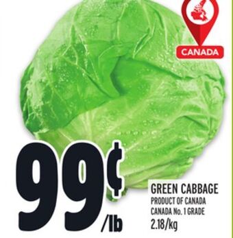 Metro Green cabbage offer