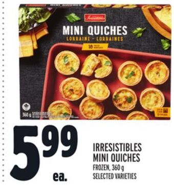 Metro Irresistibles mini quiches offer